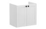 VitrA Root Classic 60cm 2 Door Wall Hung Slim Washbasin Unit - Matt Light Grey
