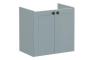 VitrA Root Classic 60cm 2 Door Wall Hung Slim Washbasin Unit - Matt Fjord Green