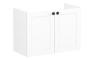 VitrA Root Classic 80cm 2 Door Wall Hung Slim Washbasin Unit - Matt White