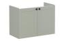 VitrA Root Classic 80cm 2 Door Wall Hung Slim Washbasin Unit - Matt Retro Green