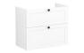 VitrA Root Classic 80cm 2 Drawer Slim Washbasin Unit - Matt White