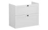 VitrA Root Classic 80cm 2 Drawer Slim Washbasin Unit - Matt Light Grey