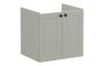 VitrA Root Classic 60cm 2 Door Wall Hung Washbasin Unit - Matt Retro Green