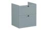 VitrA Root Classic 60cm 2 Drawer Washbasin Unit - Matt Fjord Green
