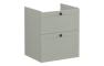 VitrA Root Classic 60cm 2 Drawer Washbasin Unit - Matt Retro Green