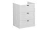 VitrA Root Classic 60cm 3 Drawer Washbasin Unit - Matt Light Grey