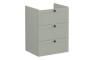 VitrA Root Classic 60cm 3 Drawer Washbasin Unit - Matt Retro Green