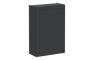 VitrA Root Classic 60cm 1 Door Upper/Wall Unit (LH Hinge) - Matt Graphite