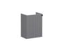 VitrA Root Groove 40cm 1 Door Wall Hung Slim Washbasin Unit (LH Hinge) - Matt Grey