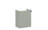 VitrA Root Groove 40cm 1 Door Wall Hung Slim Washbasin Unit (LH Hinge) - Matt Retro Green