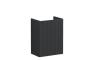 VitrA Root Groove 40cm 1 Door Wall Hung Slim Washbasin Unit (RH Hinge) - Matt Graphite