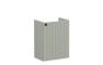 VitrA Root Groove 40cm 1 Door Wall Hung Slim Washbasin Unit (RH Hinge) - Matt Retro Green