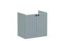 VitrA Root Groove 60cm 2 Door Wall Hung Slim Washbasin Unit - Matt Fjord Green
