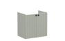 VitrA Root Groove 60cm 2 Door Wall Hung Slim Washbasin Unit - Matt Retro Green