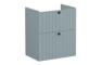 VitrA Root Groove 60cm 2 Drawer Slim Washbasin Unit - Matt Fjord Green
