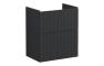 VitrA Root Groove 60cm 2 Drawer Slim Washbasin Unit - Matt Graphite