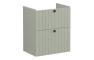VitrA Root Groove 60cm 2 Drawer Slim Washbasin Unit - Matt Retro Green