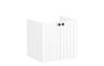 VitrA Root Groove 60cm 2 Door Wall Hung Washbasin Unit - Matt White