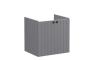 VitrA Root Groove 60cm 2 Door Wall Hung Washbasin Unit - Matt Grey