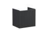 VitrA Root Groove 60cm 2 Door Wall Hung Washbasin Unit - Matt Graphite