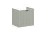 VitrA Root Groove 60cm 2 Door Wall Hung Washbasin Unit - Matt Retro Green