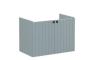 VitrA Root Groove 80cm 2 Door Wall Hung Washbasin Unit - Matt Fjord Green