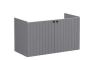 VitrA Root Groove 100cm 2 Door Washbasin Unit - Matt Grey