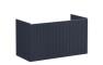 VitrA Root Groove 100cm 2 Door Washbasin Unit - Matt Dark Blue