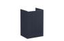 VitrA Root Groove 60cm 2 Door Floor Standing Washbasin Unit - Matt Dark Blue