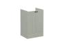 VitrA Root Groove 60cm 2 Door Floor Standing Washbasin Unit - Matt Retro Green
