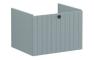 VitrA Root Groove 60cm 1 Drawer Washbasin Unit - Matt Fjord Green