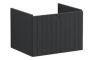 VitrA Root Groove 60cm 1 Drawer Washbasin Unit - Matt Graphite