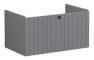 VitrA Root Groove 80cm 1 Drawer Washbasin Unit - Matt Grey