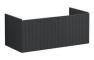 VitrA Root Groove 100cm 1 Drawer Washbasin Unit - Matt Graphite