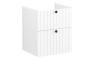VitrA Root Groove 60cm 2 Drawer Washbasin Unit - Matt White