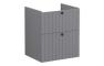 VitrA Root Groove 60cm 2 Drawer Washbasin Unit - Matt Grey