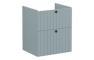 VitrA Root Groove 60cm 2 Drawer Washbasin Unit - Matt Fjord Green