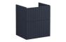 VitrA Root Groove 60cm 2 Drawer Washbasin Unit - Matt Dark Blue