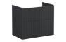 VitrA Root Groove 80cm 2 Drawer Washbasin Unit - Matt Graphite