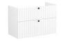 VitrA Root Groove 100cm 2 Drawer Washbasin Unit - Matt White