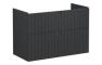 VitrA Root Groove 100cm 2 Drawer Washbasin Unit - Matt Graphite