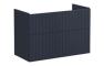 VitrA Root Groove 100cm 2 Drawer Washbasin Unit - Matt Dark Blue