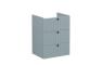 VitrA Root Groove 60cm 3 Drawer Washbasin Unit - Matt Fjord Green