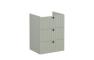 VitrA Root Groove 60cm 3 Drawer Washbasin Unit - Matt Retro Green