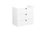 VitrA Root Groove 80cm 3 Drawer Washbasin Unit - Matt White