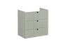 VitrA Root Groove 80cm 3 Drawer Washbasin Unit - Matt Retro Green