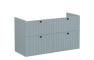 VitrA Root Groove 120cm 4 Drawer Washbasin Unit - Matt Fjord Green