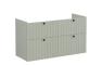 VitrA Root Groove 120cm 4 Drawer Washbasin Unit - Matt Retro Green
