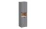 VitrA Root Groove 40cm 2 Door Semi-Tall Unit w/Laundry Basket (RH Hinge) - Matt Grey