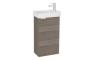 VitrA S20 Square 45cm 1 Door Floor Standing Basin Unit - Cordoba